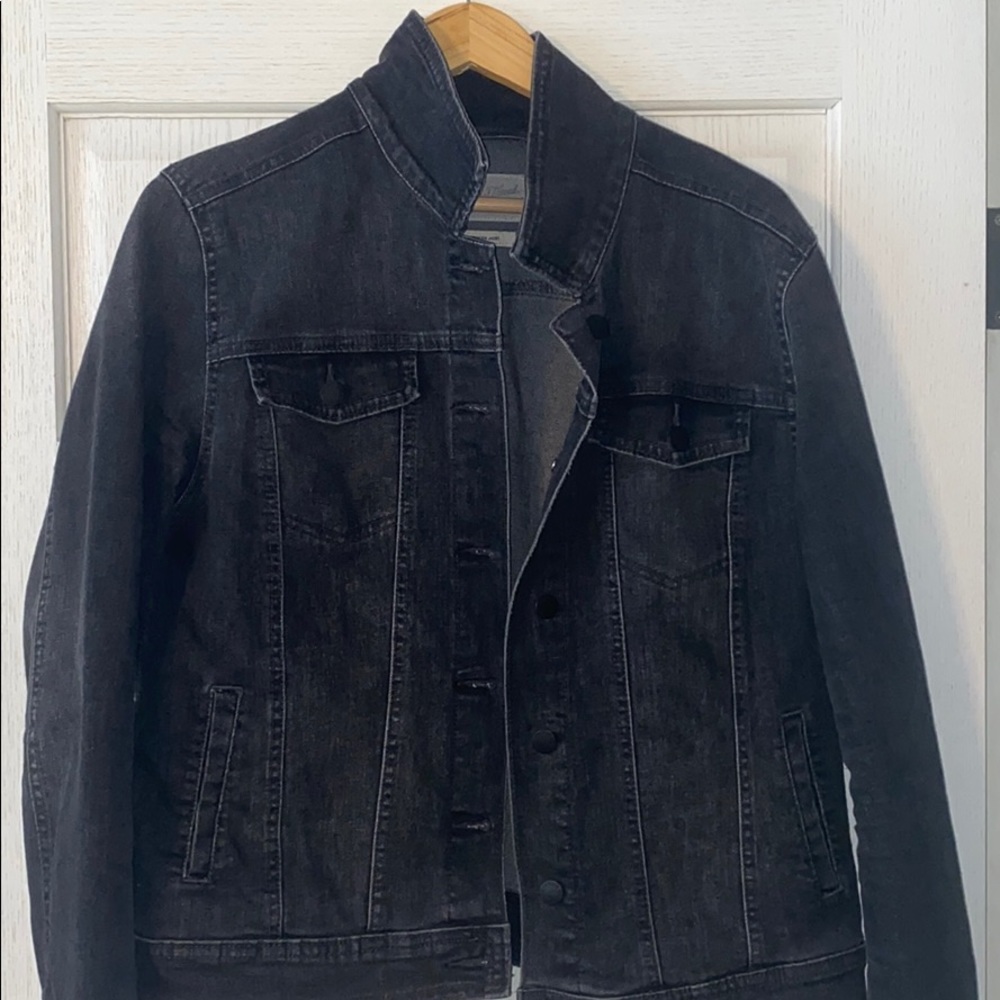 Black denim jacket